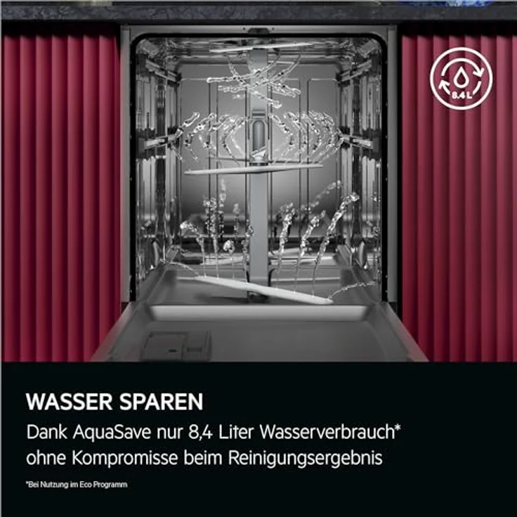 AEG GT7200A1SCM 7000 Geschirrspüler, teilintegrierbar, 596 mm breit, 44 dB (A), A, AquaSave, EasyFlex Körbe, AirDry Technologie – Bild 7