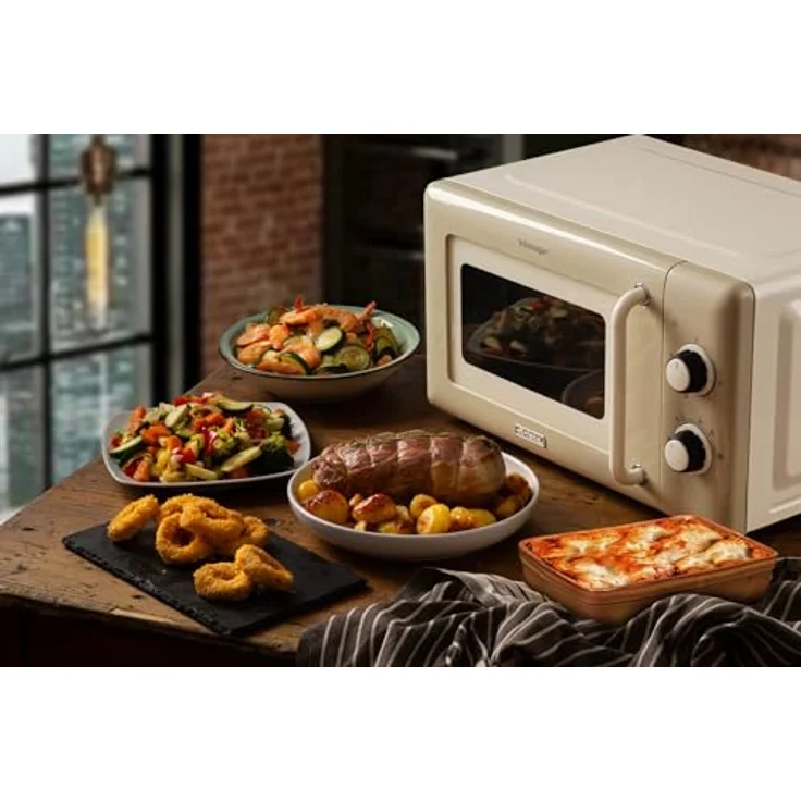 Ariete Mikrowelle Vintage 20 Liter, 3-in-1 mit 800 Watt, Pastellfarbe, 30-Minuten-Timer – Bild 5