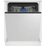Beko BDIN38450 vollintegrierter Geschirrspüler, 60 cm, 14 Maßgedecke, 8 Programme, Besteckschublade, LCD, WaterSafe+, 42 dB, B
