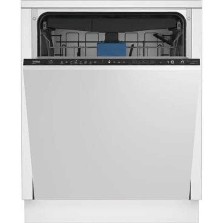Beko BDIN38450 vollintegrierter Geschirrspüler, 60 cm, 14 Maßgedecke, 8 Programme, Besteckschublade, LCD, WaterSafe+, 42 dB, B