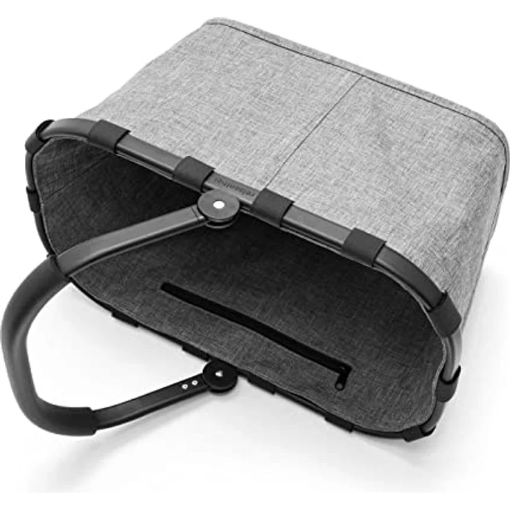 reisenthel carrybag Twist Silver - Stabiler Einkaufskorb mit viel Stauraum und praktischer Innentasche – Elegantes und wasserabweisendes Design – Bild 3