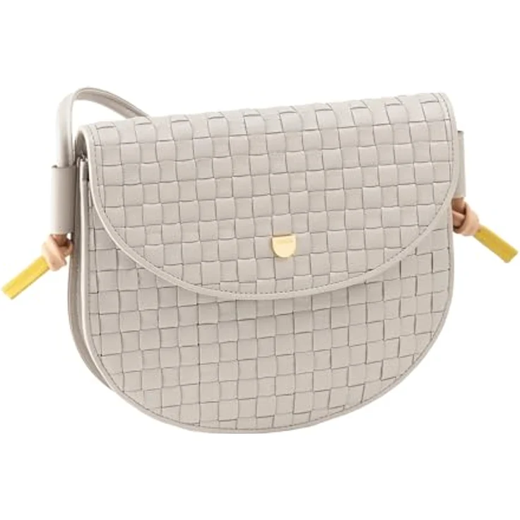 Dudu Skye Umhängetasche, Leder Handtasche 21 cm, schwarz – Bild 3