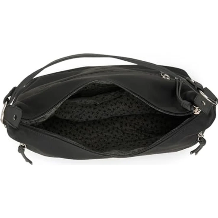 Tom Tailor Caia Schultertasche, geräumige Handtasche mit zwei Reißverschlussfächern, 37 cm, Schwarz – Bild 5