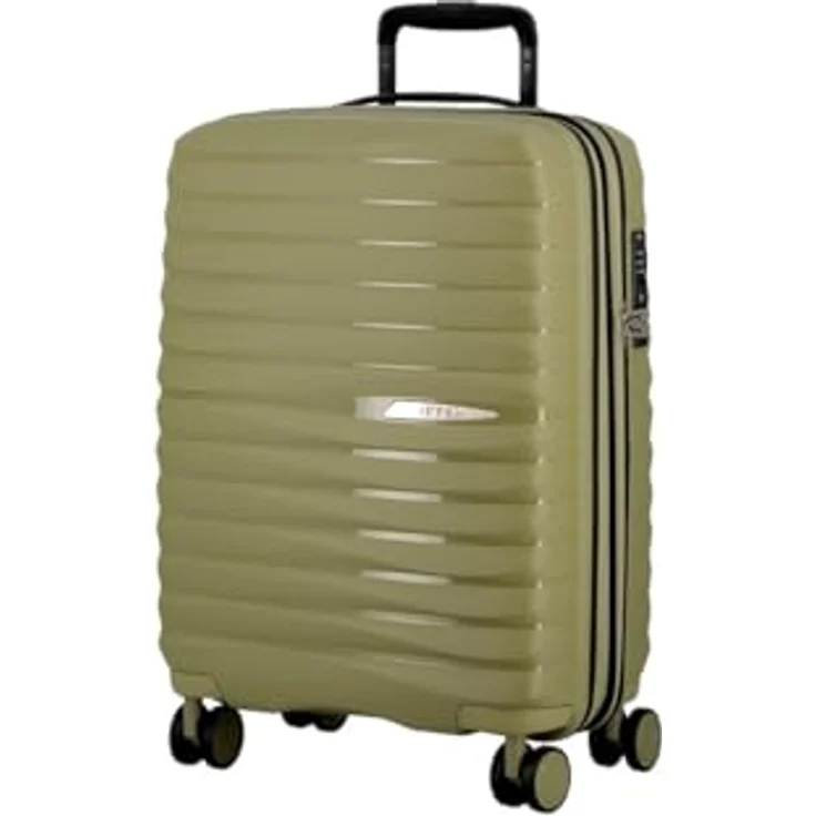 JUMP Kabinenkoffer XWave ausziehbar 4 Räder (W20) Olive, oliv, Erweiterbarer Koffer