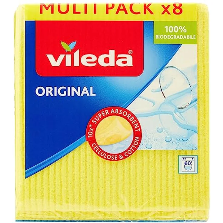 Vileda Schwammtuch mit besonders hoher Saugkraft, 8er-Sparpack, farblich sortiert – Bild 2