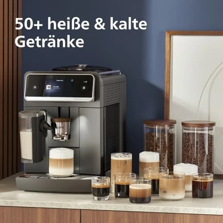 Philips LatteGo Pro Aromis Series 8000, Kaffeevollautomat mit 1,9 l Wassertank, integriertem Mahlwerk und 1500 W, Grau – Bild 6