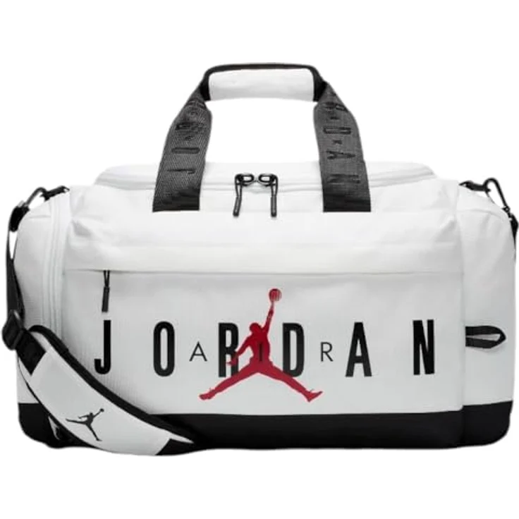 Jordan Sporttasche JAM VELOCITY DUFFLE, geräumige Reise- und Sporttasche mit Schuhablage, Schwarz – Bild 2