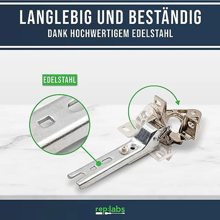 Türscharnier Set Kühlschrank kompatibel/Ersatz für 268698/00268698 Scharniere für Kühlschrank & Gefrierschrank von Bosch, Siemens, Constructa, Neff, Balay – Bild 4