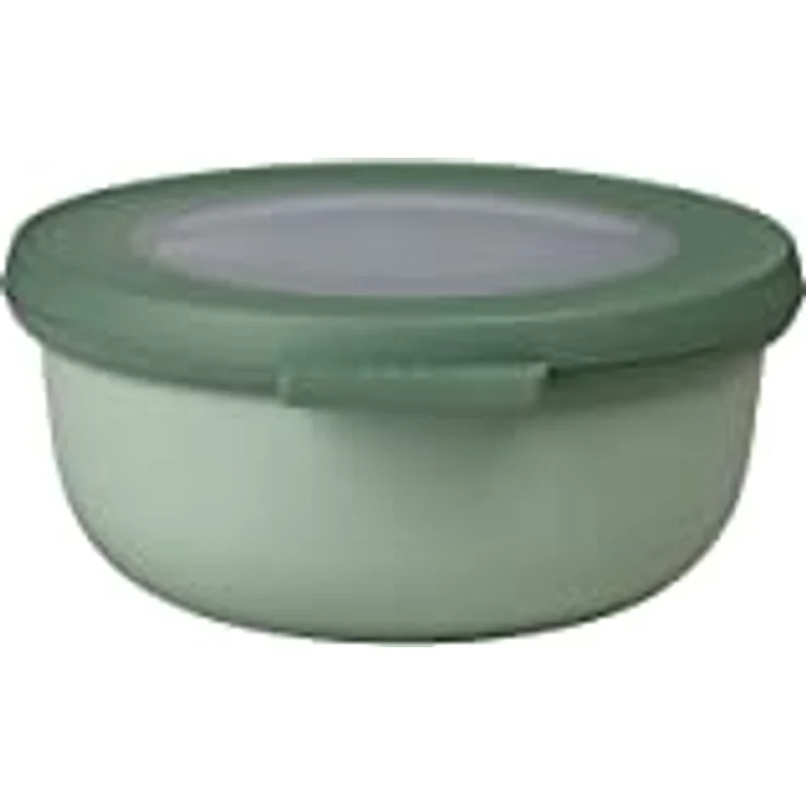Mepal Multischüssel Cirqula rund – Nordic sage – 350 ml Inhalt – mit abnehmbarem Deckel – bruchfestes Material - auslaufsicher – tiefkühlgeeignet - spülmaschinengeeignet – Bild 1