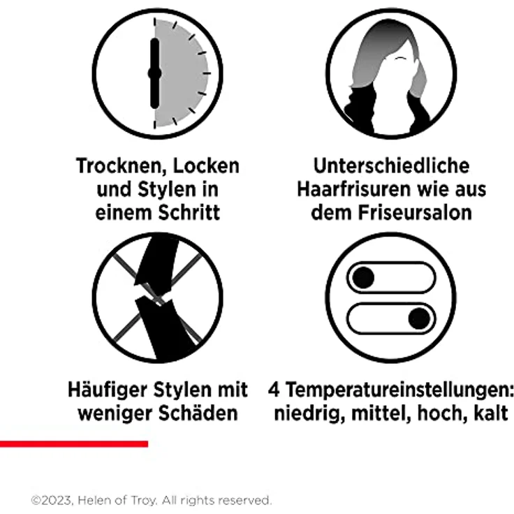 Revlon One-Step Haartrockner & Multi-Styler – 3-in-1-Tool - (Abnehmbarer Kopf, Lockenstab, Haartrockner, Styler) RVDR5333 – Bild 3