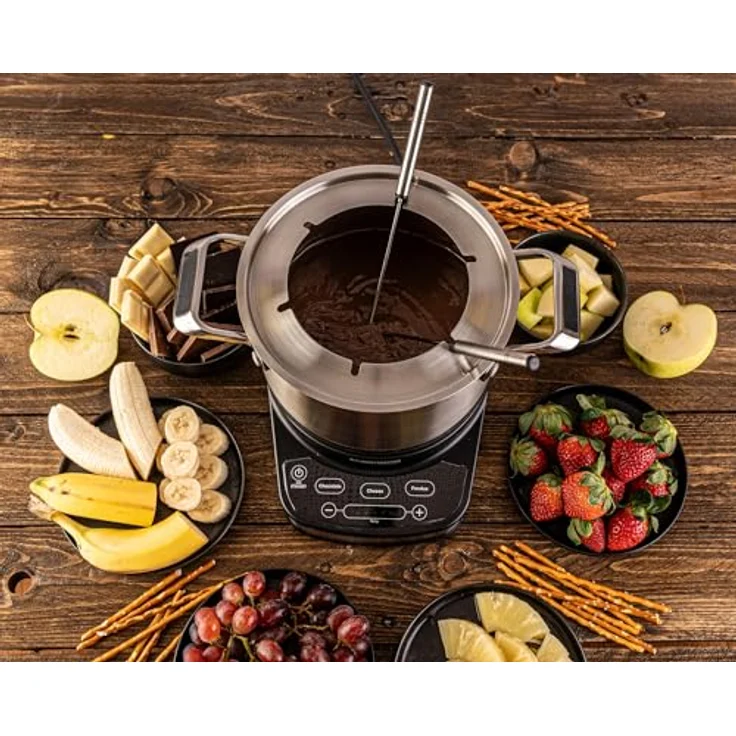 Rommelsbacher F 1200 Fondue-Set, 12000W, 2,5 L Fassungsvermögen, inkl. 6 Edelstahl Fonduegabeln mit Kennung – Bild 5