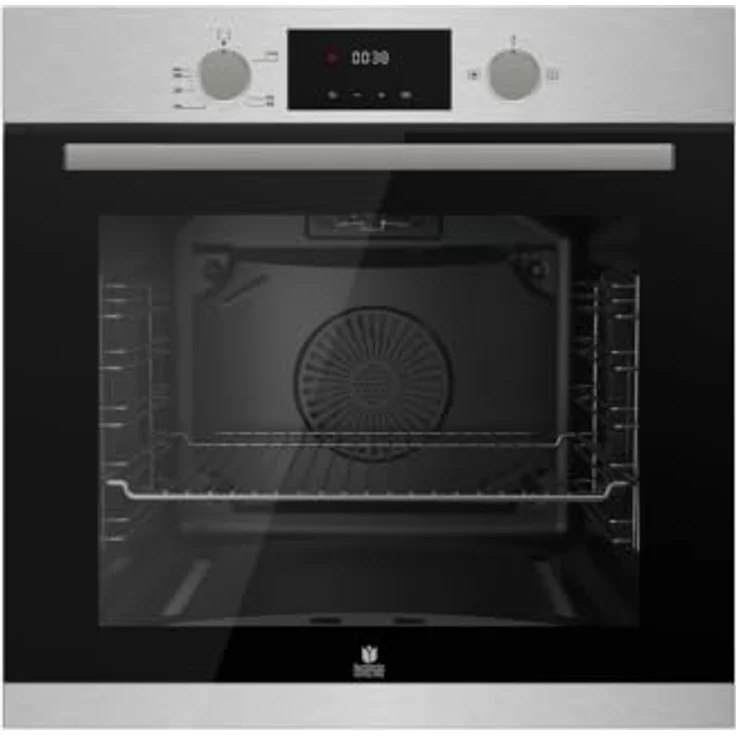 Gasline Herdset GB850-FIX, Gas-Einbaubackofen 69L Umluft + GAG70GLG 70 cm Gaskochfeld, Schwarz Glas, 5 Brenner, WOK-Brenner, A-Energieeffizienz – Bild 2
