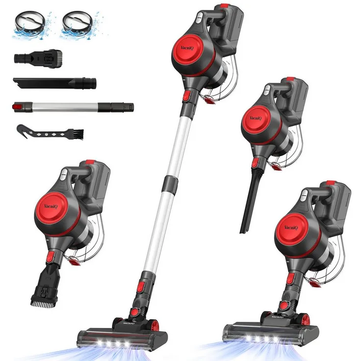 INSE Akku-Handstaubsauger VacniQ S199 Kabellos, 35 Kpa, 1.2L Staubbehälter, Herausnehmbarer Akku, 350W Motor