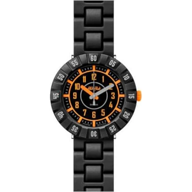 Flik Flak Jungen Analog Quarz Uhr mit Kunststoff Armband FCSP093, schwarzes Gehäuse und Wasserdichtigkeit 3 Bar – Bild 3