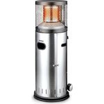 Enders® Terrassenheizer Gas POLO 2.0, Gas-Heizstrahler mit ENDUR Reflektionssystem, stufenlose Regulierung, Transporträder, Umkippsicherung - Schwarz