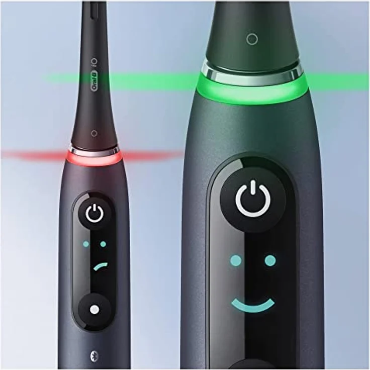 Oral-B iO Series 9 Special Edition, elektrische Zahnbürste, Bluetooth verbunden, 7 Bürsten-Modi, 1 Reiseetui, 1 Tasche, Schwarz – Bild 5
