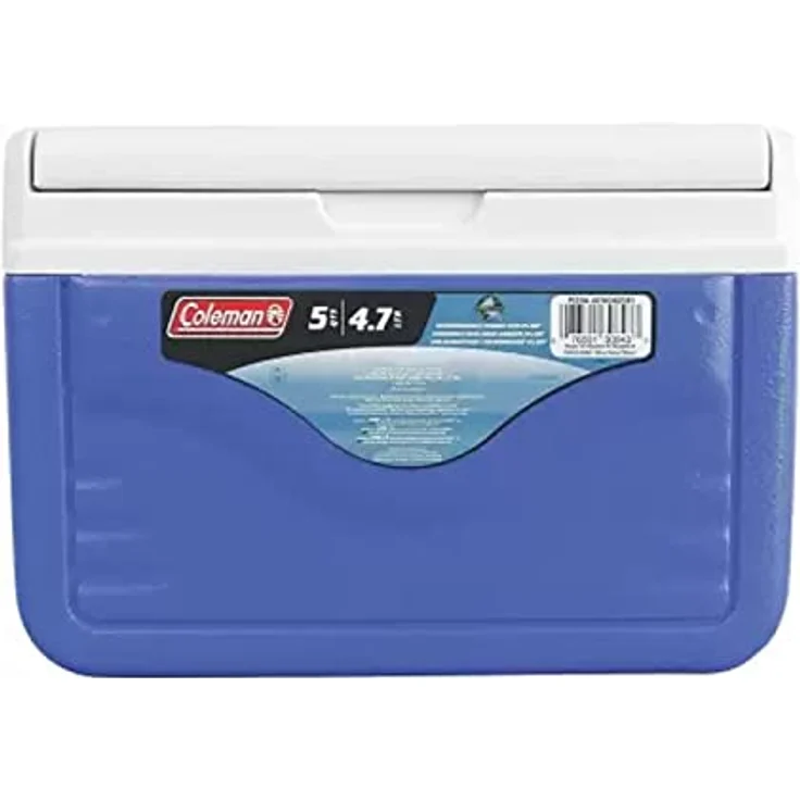 Coleman Performance 6 Personal Kühlbox, passive kleine Thermobox für Essen und Getränke, Eisbox mit Griff, blau-weiß, One Size – Bild 4