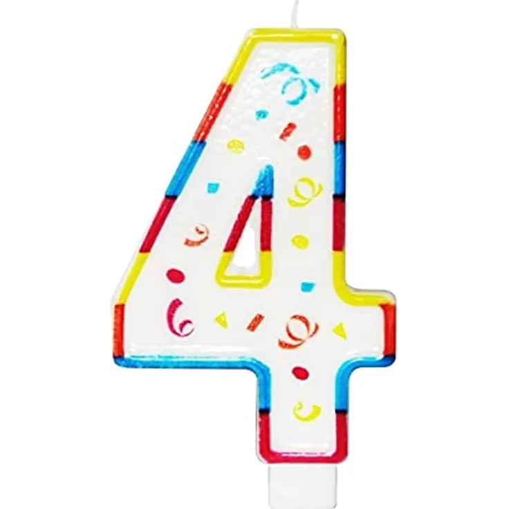 Folat Kaarsjes Groot 4 met houder/STK