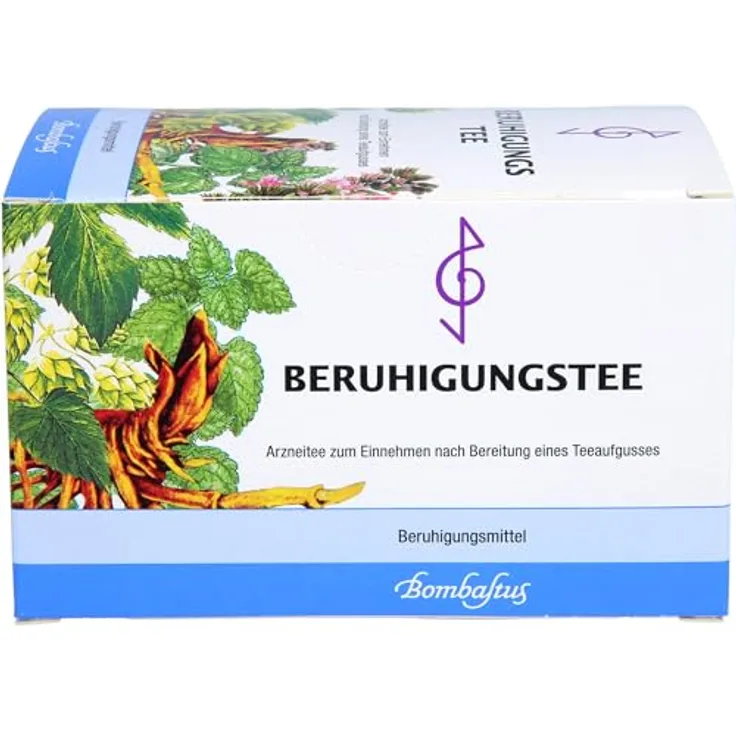 Bombastus Beruhigungstee Filterbeutel, pflanzliches Beruhigungsmittel bei nervösen Erregungszuständen, 20 x 1,3 g