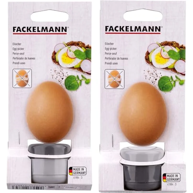 FACKELMANN 5cm Chrom Eilocher, Kunststoff, Schwarz-Silber, 5 cm – Bild 6