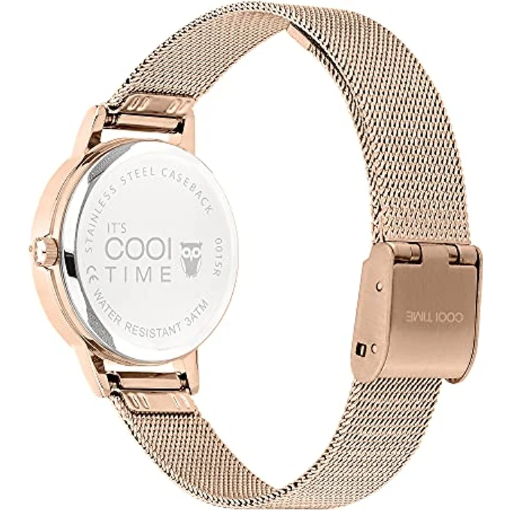 COOL TIME Quarzuhr Metall, Kinderuhr mit Mesharmband, Schmetterlings-Motiv, schadstoffgeprüft – Bild 3
