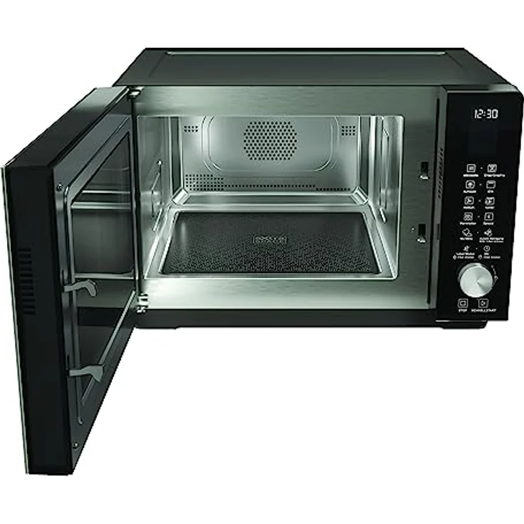Mikrowelle MF 258 B/Extra Space: Kombi Ohne Drehteller/My Menu/Crisp/Crisp Fry/Spezialprogramme/Heißluft/Quarz Grill/Auto Clean/Autom. Rezepte/25 L – Bild 2