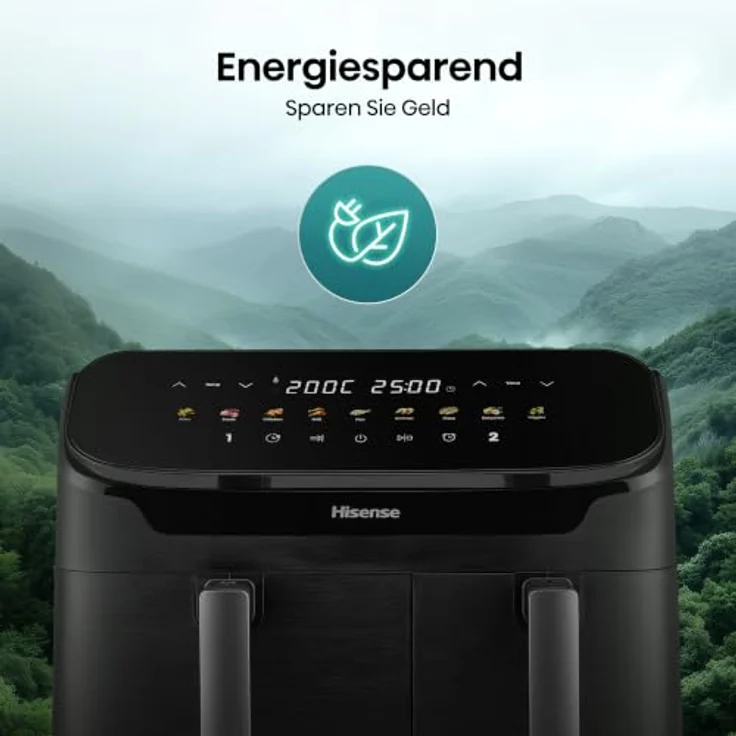 Hisense HAF2700DHA, Air Fryer Fritteuse mit 2700 W und 11 l, Schwarz – Bild 12
