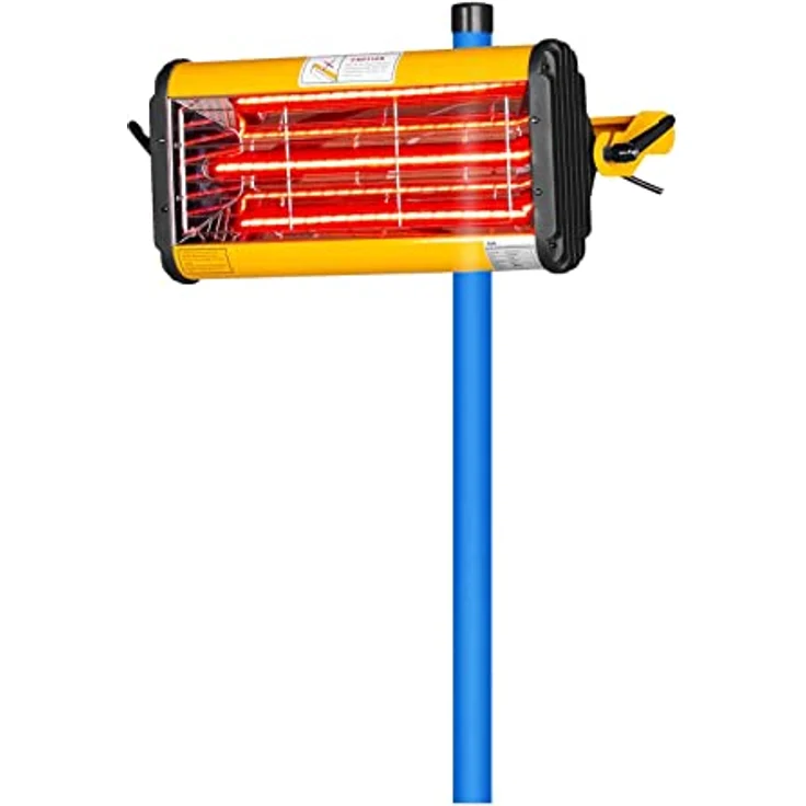 MSW IR-DRYER1000, Infrarot Lacktrockner Strahler, 1100 W für Kfz-Werkstätten, rot – Bild 2