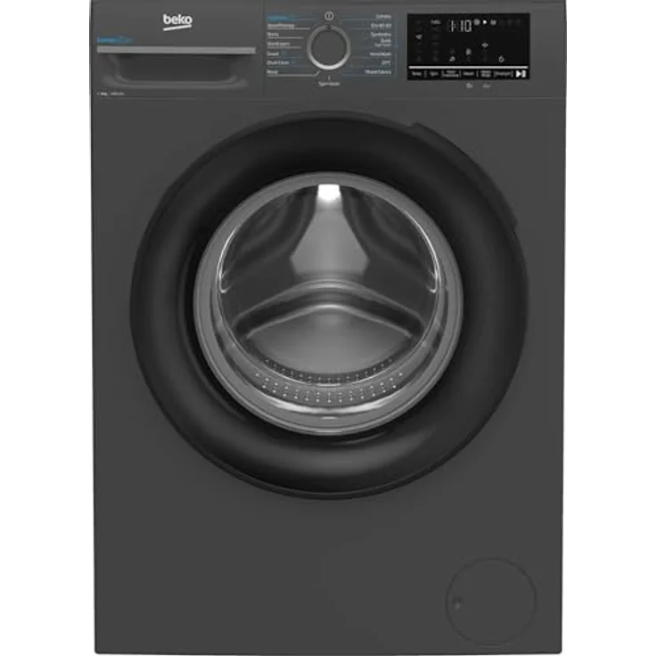 Beko BMEUWT41241M, Frontlader Waschmaschine mit 12 kg Fassungsvermögen, 1400 RPM, anthrazit, Energieeffizienzklasse A – Bild 1