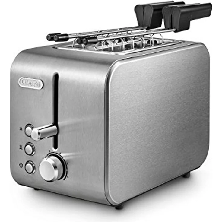 De'Longhi CTX2203 2-Scheiben-Toaster, 550W, 6 Bräunungsstufen, edelstahl – Bild 2