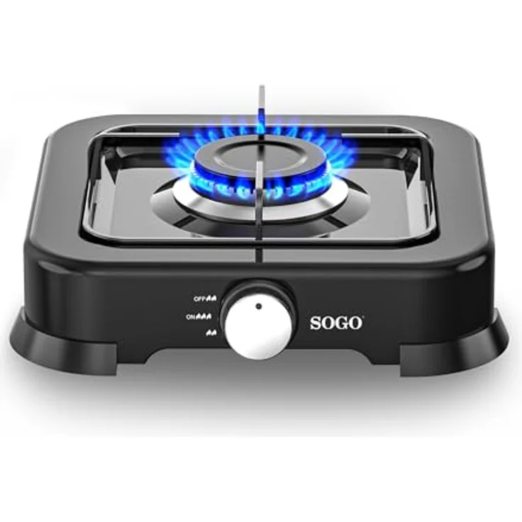 Sogo COC-SS-10233, Gaskochfeld mit 2200 Watt Leistung, schwarz – Bild 3