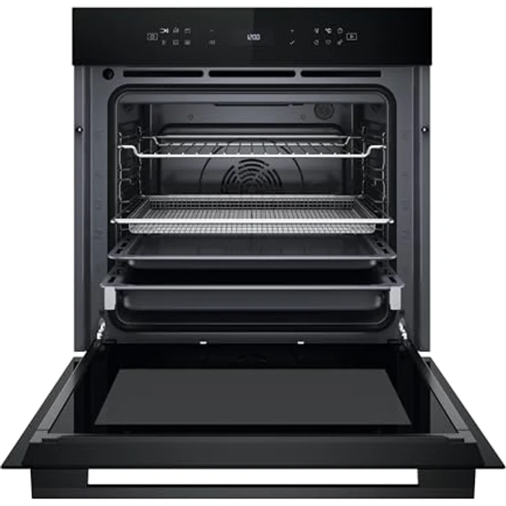 Bauknecht BBI78HT1SK Einbau-Heissluftbackofen/A+/ 73l/ Hydrolyse/SoftClose/AirFry Funktion inkl. Airfry-Tray/High Temp. Pizza Funktion/LCD Text-Display/ 1x Teleskopauszug, XXL Garraum, Multi-Level-Kochen, High-Temperature Pizza Funktion – Bild 2