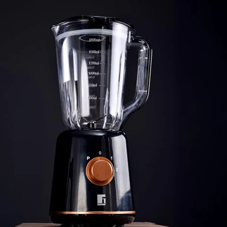 Bergner Standmixer 800W Schwarz, Kupfer, leistungsstarker Standmixer – Bild 2