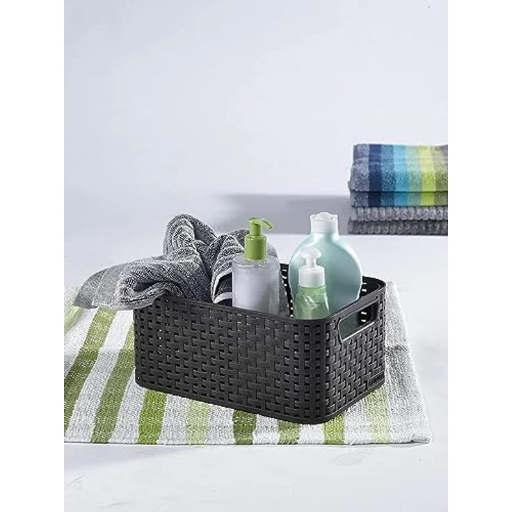 Curver 3-er Set Box S mit Deckel anthrazit, 246250 – Bild 2