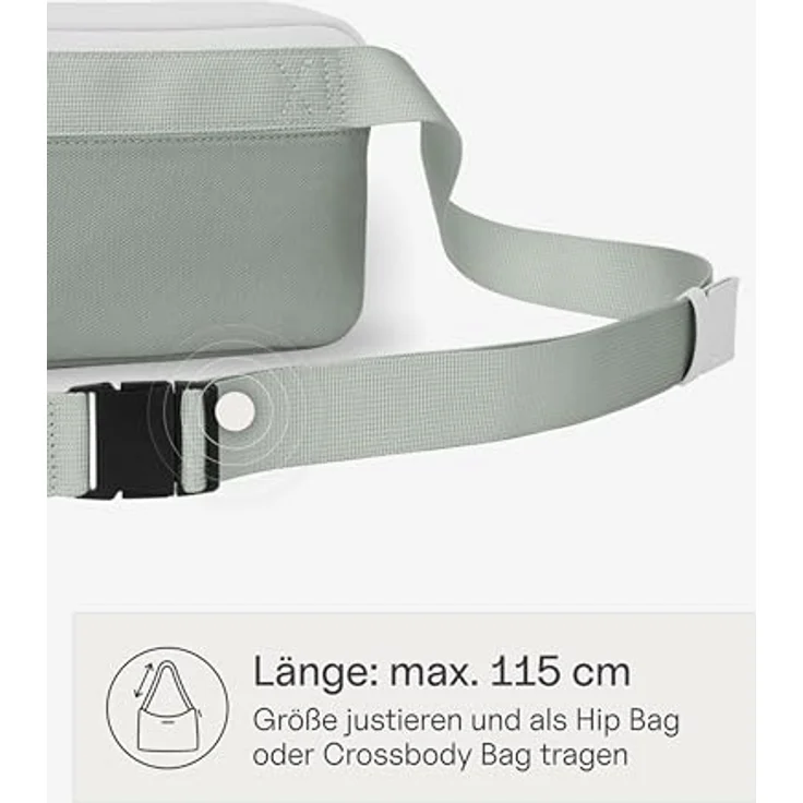 Kapten & Son Bergen Gürteltasche, 22 cm x 5 cm x 13 cm, aus 100% Polyester, muted sage – Bild 3