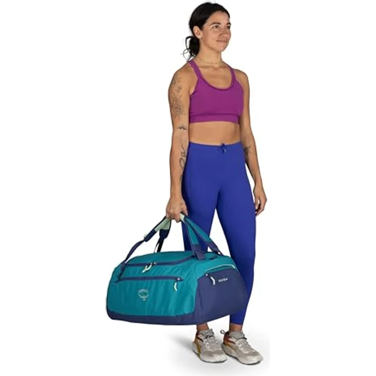 Osprey Daylite Duffel 60, Reisetasche 59 cm, grau, aus 100% PET, vielseitig und robust – Bild 7