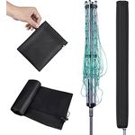 BROSYDA Schutzhülle für Wäschespinne 165cm, 420D Wasserdichtes Gewebe hülle für wäschespinne, Interne Silber Beschichtung, Anti-UV-Schutzabdeckung für Rotary Waschstraße