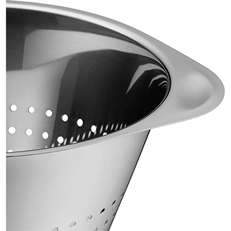 WMF Gourmet Sieb Edelstahl 24 cm, Seiher mit großen Löchern, Nudelsieb, Küchensieb, Cromargan Edelstahl, spülmaschinengeeignet – Bild 5