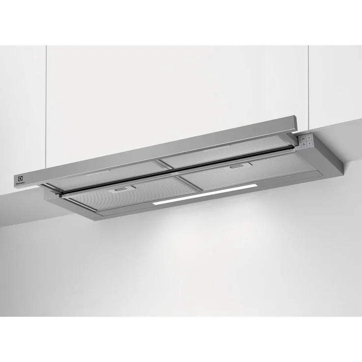 AEG Electrolux Flachschirm-Dunstabzugshaube LFP419X, 90cm, Abluft oder Umluft, mit LED-Beleuchtung und Standard-Fettfilter