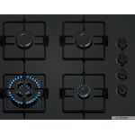 BOSCH Gas-Kochfeld POH6B6K30, 60 cm, Wok-Brenner, Einhandzündung, Schwarz