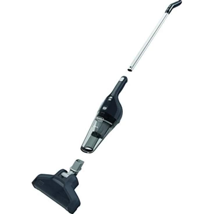 Black + Decker NSVA315J-QW 10.8V, 1.5Ah Lithium 4in1 Akku-Handstaubsauger Dustbuster, Akkusauger inklusiv Bodenverlängerung, Bodendüse und Ladestation-Wandhalterung, NSVA315J – Bild 3