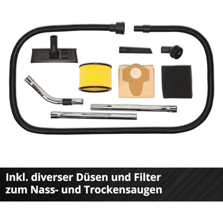 Einhell Nass-Trocken-Sauger TE-VC 36/25 Li S-Solo, 108 W, kabellos, Edelstahlbehälter, ohne Akku – Bild 7