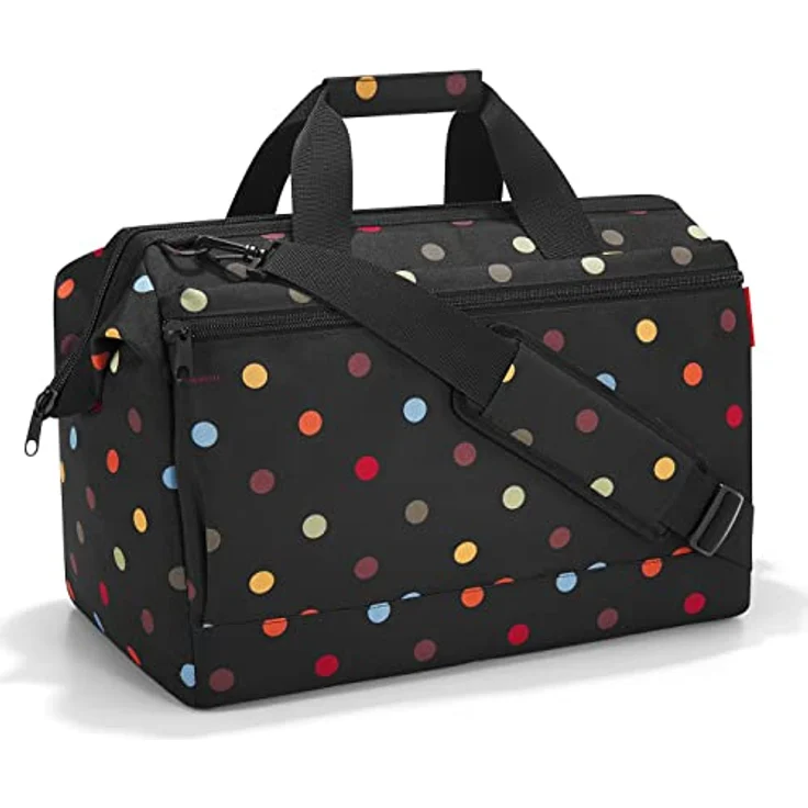 reisenthel allrounder L pocket  Vielseitige Doktortasche für Reise, Arbeit und Freizeit  Mit praktischer Trolley-Aufsteckfunktion, Farbe:dots – Bild 1