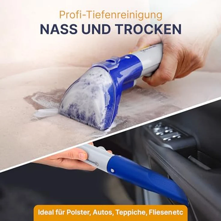 Sommertal Teppichreinigungsgerät SOMMERTAL CompactCleaner WS450 5in1, Aqua Filter, Pet Cleaner, inkl. Zubehör, blau - Preisvergleich – Bild 5