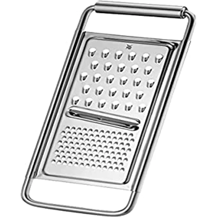 WMF Gourmet Küchenreibe Edelstahl, 21 x 12 cm, 3in1, Reibe und Hobel, Cromargan Edelstahl, 3 Reibeflächen, ideal als Kartoffelreibe, Gurkenhobel – Bild 3