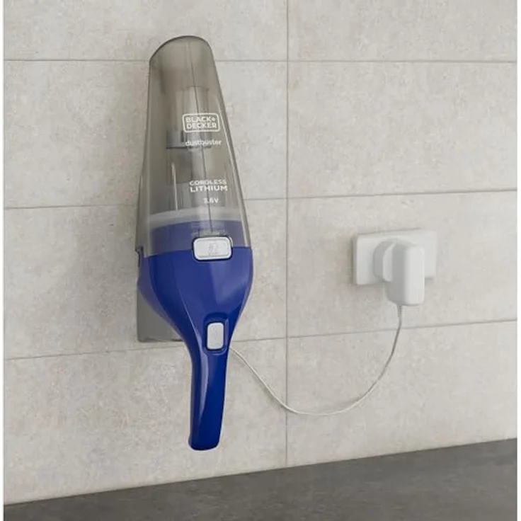 Black + Decker NVC115WA-QW, NVC115WA-QW-Aspirador Mano. Potencia 3,6V 1,5Ah. Boca fina. Incluye accesorios. Cargador de pared, Blau, 385 ml, 8 W, 385 milliliters – Bild 4
