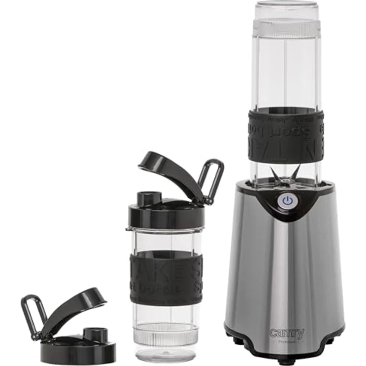 CAMRY CR4069I Kelchmixer für Smoothies, Cocktails, Crushed Eis, 800W, 2 Trinkflaschen, 20000rpm, BPA-frei, Klingen mit 4 Messern – Bild 4