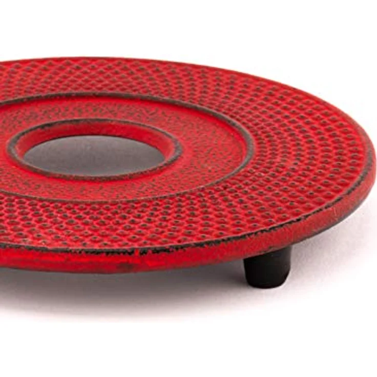 Bredemeijer Untersetzer INBG005R, Inoxidable, Rot, 13.4 x 13.4 x 1.7 cm – Bild 5