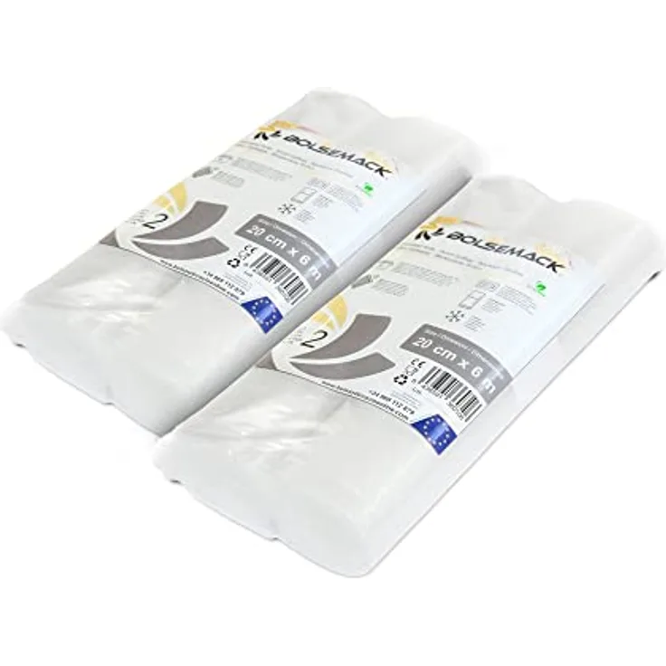 4 Rollen 20cm x 6m Profi- Folienrollen, für alle Vakuumierer,
