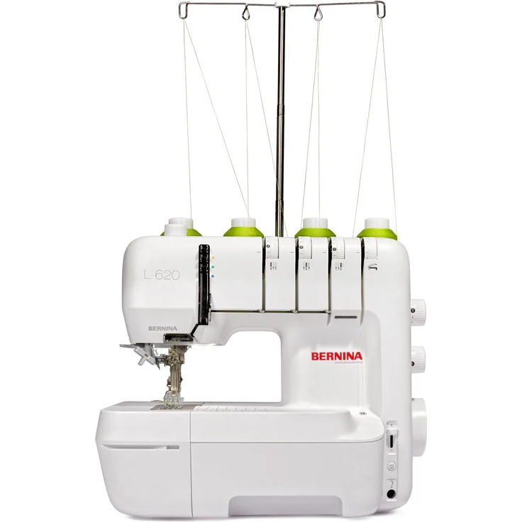 Bernina Coverlock-Nähmaschine L 620, mit Lufteinfädler, FHS, 83 mm Stoffdurchlass, präzise Stichqualität